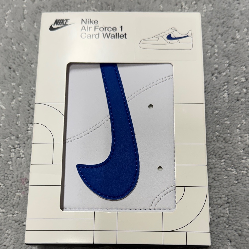 Nike Air Force 1 Card Holder White and Blue